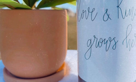 Love & Kindness Grows Here - Stainless Steel Water Bottle